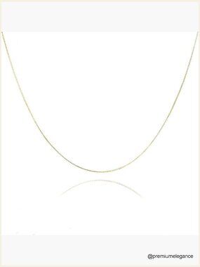 925 Sterling Silver 0.8mm Box Chain Necklace - Italian Delicate Layering Chain
